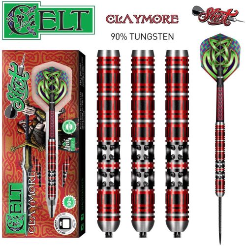 Sageti darts Shot steel, Celt Claymore, 23g, 90% tungsten