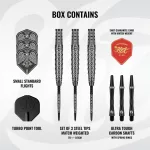 Set sageti darts steel Shot Tp Goths Wulfaz 24g, 90% wolfram