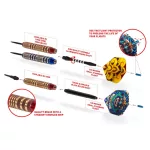 Set sageti darts steel Shot Value Range Mysthic Red Plated, 23g brass