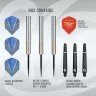 Set sageti darts steel Shot Ritchie Edhouse - 23g, 905 wolfram