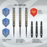 Set sageti darts steel Shot Ritchie Edhouse Madhouse - 23g, 90% wolfram
