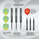 Set sageti darts steel Shot Rowby Rodriguez Baha 25g, 90% wolfram