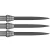 Varf darts convertibil Shot Tactra - negru, 34mm