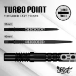 Varf darts Shot Turbo Point Goths negru, 30mm