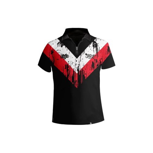 Camasa darts Shot Michael Smith White Strip, marimea XXL