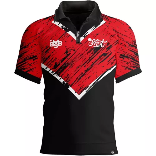 Camasa darts Shot Michael Smith Red Strip marimea S