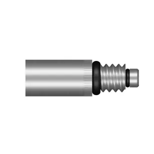 Adaptor rotativ Shot Darts, din titan pentru tija darts, 2BA, argintiu