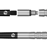 Adaptor rotativ Shot Darts, din titan pentru tija darts, 2BA, argintiu