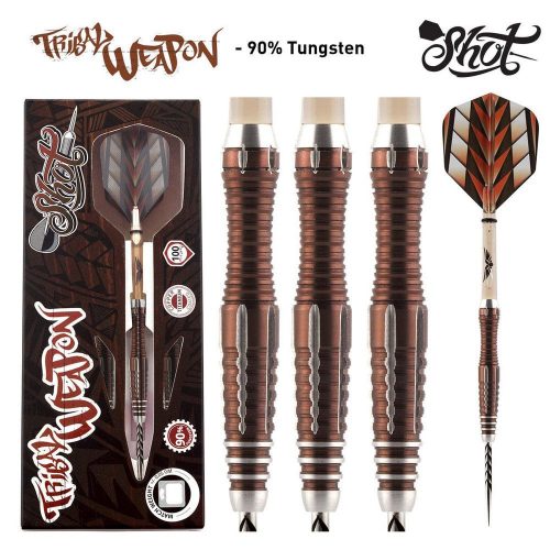 SET DARTS STEEL SHOT TRIBAL WEAPON SERIES 1 25G, 90% WOLFRAM