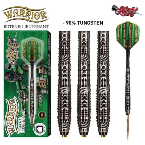 Set sageti darts Shot steel, Warrior Rutene 23g, 90% wolfram