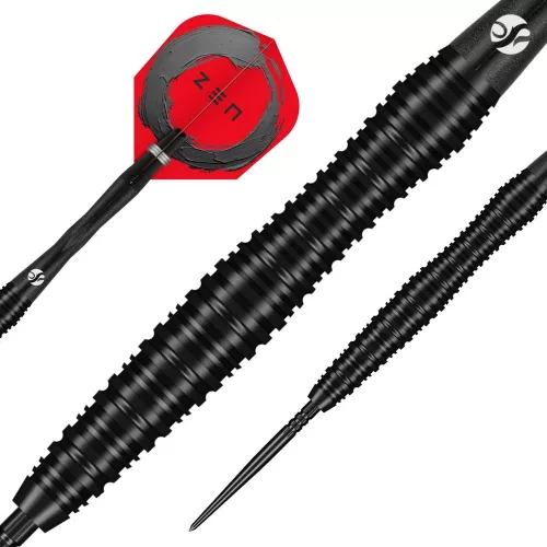 Set sageti darts steel Shot TP Zen Scallop, 24g 90% wolfram