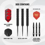 Set sageti darts steel Shot TP Zen Straigth, 23g 90% wolfram