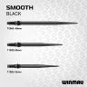 Varf darts Winmau Switch point Smooth negru, 30mm