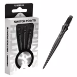 Varf darts Winmau Switch Point Wave negru, 26mm