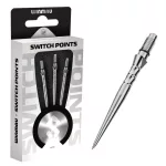 Varf darts steel Winmau Switch Point argintiu, 40mm