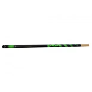   Tac biliard pool din doua bucati Mirage, 57", verde, cu varf filetat 12mm