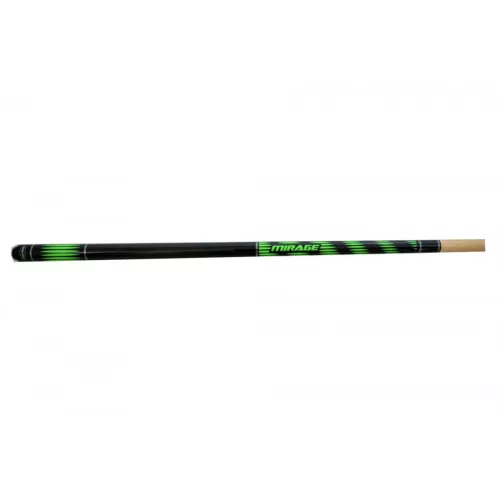 Tac biliard pool din doua bucati Mirage, 57", verde, cu varf filetat 12mm