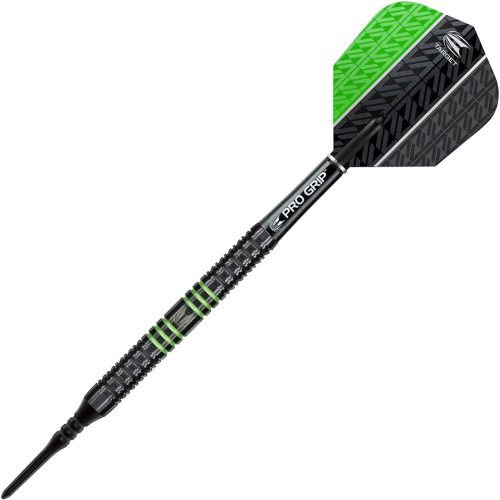Set sageti darts TARGET soft 18g Vapor8 negru, verde 80%