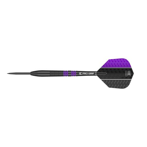 Set sageti darts TARGET steel, 23g, VAPOR8 BLACK lila, 80% wolfram