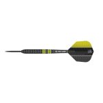Set sageti darts TARGET steel, 22g, VAPOR8 BLACK galben lamai, 80% wolfram