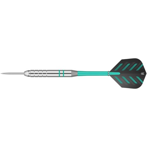 Set sageti darts TARGET steel, 24g, Rob Cross Silver Voltage, BRASS