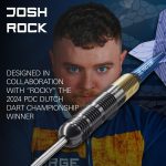 Set darts steel Target Josh Rock 22g corp din alama, brass
