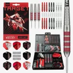 Set sageti darts steel Target Stephen Bunting, pachet 100 buc, brass