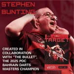 Set sageti darts steel Target Stephen Bunting, pachet 100 buc, brass