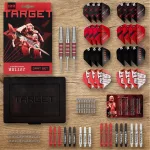 Set sageti darts steel Target Stephen Bunting, pachet 100 buc, brass