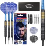 Set sageti darts soft Target Josh Rock 18g, corp din alama (brass)