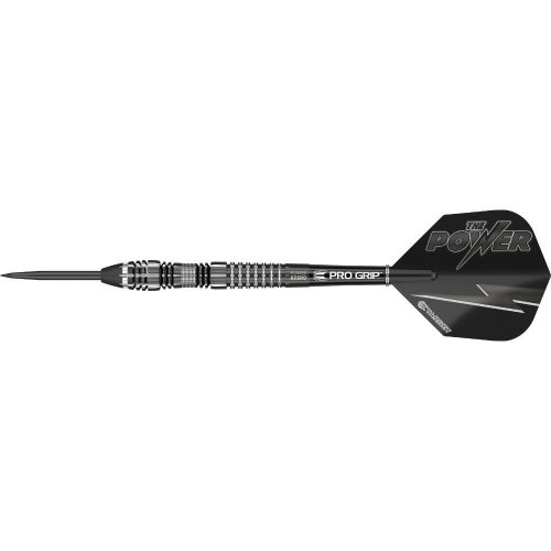 Sageti darts TARGET steel 21g, POWER 8ZERO 4 negru Titanium, 80% tungsten, 2019