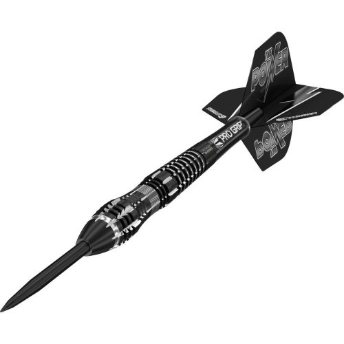 Sageti darts TARGET steel 21g, POWER 8ZERO 4 negru Titanium, 80% tungsten, 2019
