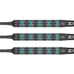 Set darts steel Rob Cross Voltage Black Edition, Swiss point 22g, 90% wolfram 2023