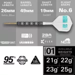 Set sageti darts steel Target Sp Rob Cross 95K, 25g 95% wolfram