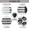 Set darts steel Target SP Jeffrey De Graaf, 23g, 90% wolfram