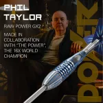 Set sageti darts steel Target SP Phil Taylor Power Gx2, 22g, 95% tungsten