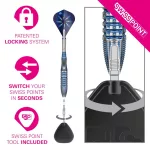 Set sageti darts steel Target SP Phil Taylor Power Gx2, 22g, 95% tungsten