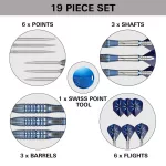 Set sageti darts steel Target SP Phil Taylor Power Gx2, 22g, 95% tungsten