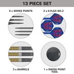 Set sageti darts steel Target SP Raymond Van Barneveld G6, 21g 95% wolfram