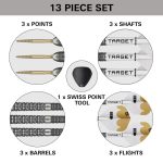 Set sageti darts steel Target SP Redux 03, 26g, 90% tungsten