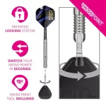 Set sageti darts steel SP Target Justin Hood G1, 23g 90% wolfram