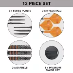 Set sageti darts steel SP Target Raymond van Barneveld 95K, 23g 95% wolfram