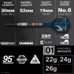 Set sageti darts steel SP STAR WARS TARGET Mandalorian 26g, 95% wolfram