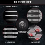 Set sageti darts steel SP STAR WARS TARGET AT-AT, 25g, 90% wolfram