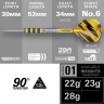 Set sageti darts steel SP Target Buzz SP01, 23g 90% wolfram