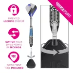 Set sageti darts steel SP Target Phil Taylor Power Chrono, 24g 95% wolfram