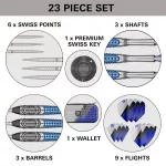 Set sageti darts steel SP Target Phil Taylor Power Chrono, 24g 95% wolfram
