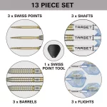 Set sageti darts steel SP Target Adrian Lewis Showdown, 23g 95% wolfram
