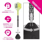 Set sageti darts steel SP Target Luke Littler Fallout, 24g 90% wolfram