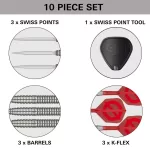 Set sageti darts steel SP Target Group O 02, 21g 50% wolfram